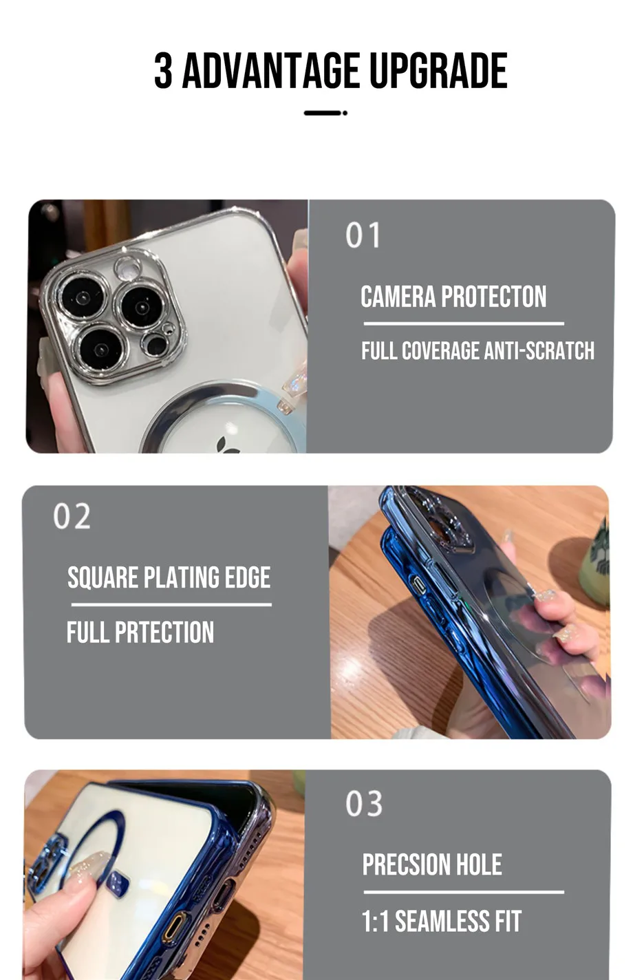 Luxury Plating Clear Magnetic For Magsafe Wireless Charging Case For iPhone 13 11 12 Pro Max X XR XS Silicone Transparent Cover iphone 11 clear case