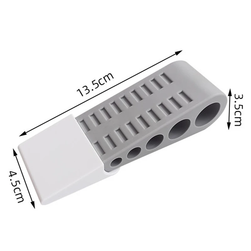 A21I-3Pack Door Stops For Bottom Of Door, Rubber Door Stopper Wedge With Holder, Holder To Keep Open
