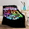 S-Smiling C-Critters Horr0r Game Cartoon Flannel Blanket for Bed Bedroom Sofa Picnic,Throw Blanket for Cover Outdoor Leisure Nap 2