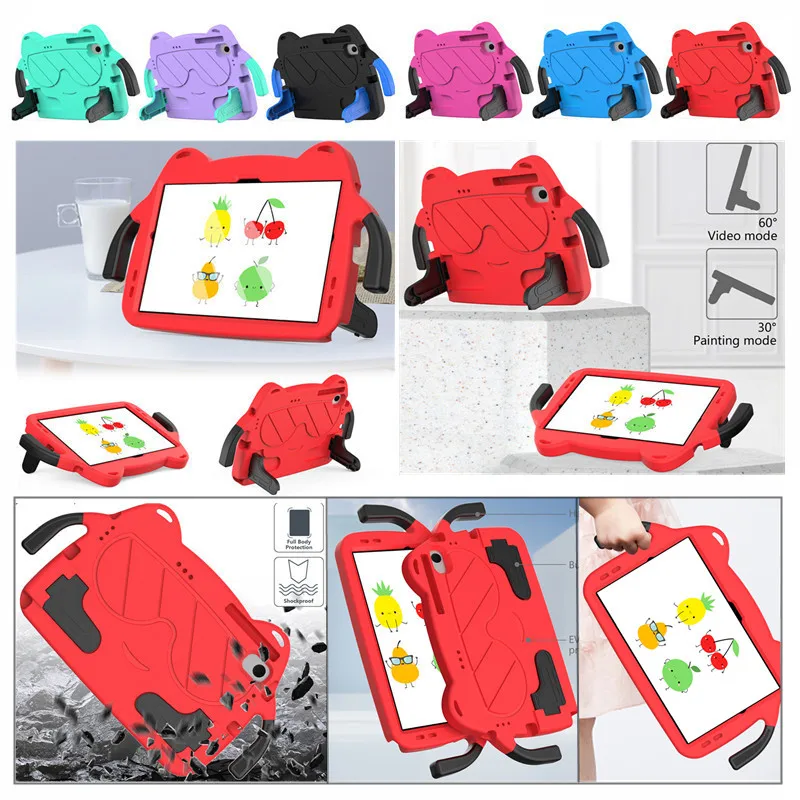 

For Huawei MatePad SE 10.4 Inch 2023 AGS5-L09 AGS5-W09 Cute Cartoon Kids Case Shockproof EVA With Bracket Protect Tablet Cover
