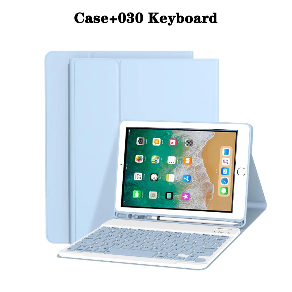 Premium Tablet Case with Detachable Keyboard and Pencil Holder, 9.7 Inch