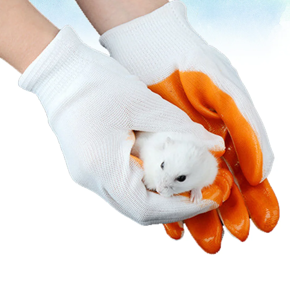 

1 Pair of Animals Handling Protection Gloves Thicken Anti-Bite Scratch Gardening Wild Animals Protection Gloves for Hamster