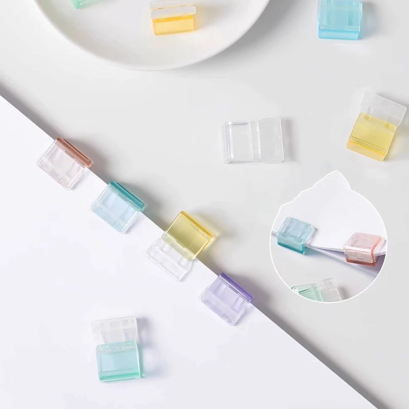 Binder Clips Paper Clips Jelly Color Paperclips For A4 Paper File Documents
