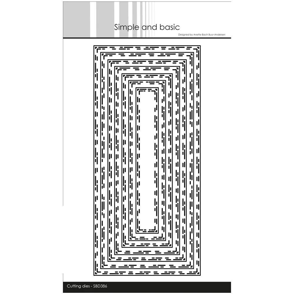 

New December 2023 Broken Lines – Slimcard Cutting Dies for Scrapbooking Paper Making Frame Card Craft Supplies no Stamps