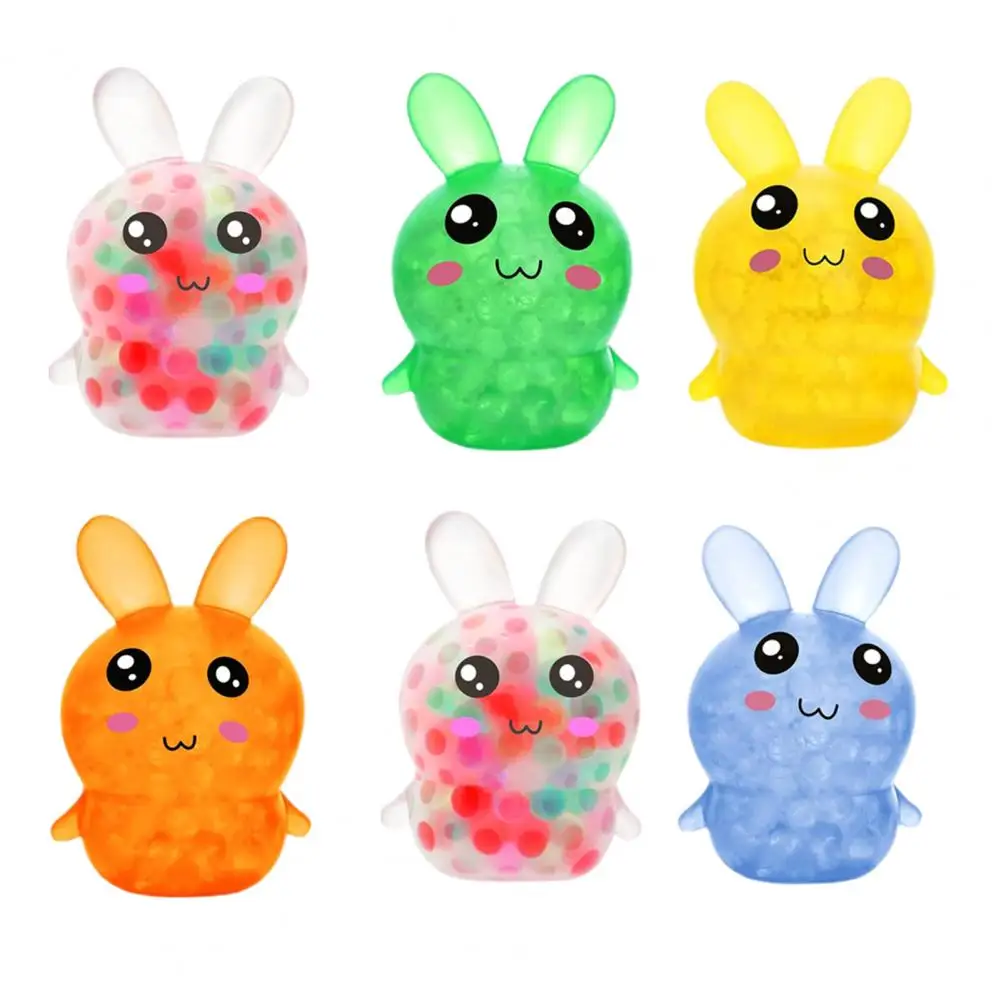 

Ball Filled Rabbit Toy Bunny Stress Ball Rabbit Squeeze Toy Set for Stress Relief Fidgeting Slow Rebound Tpr Balls for Kids