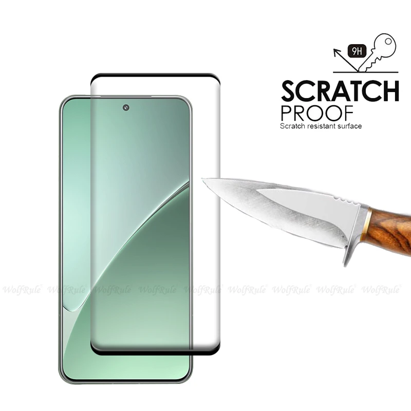 4PCS Premium Tempered Glass Full Cover Screen Protector - 9H HD Curved Shield