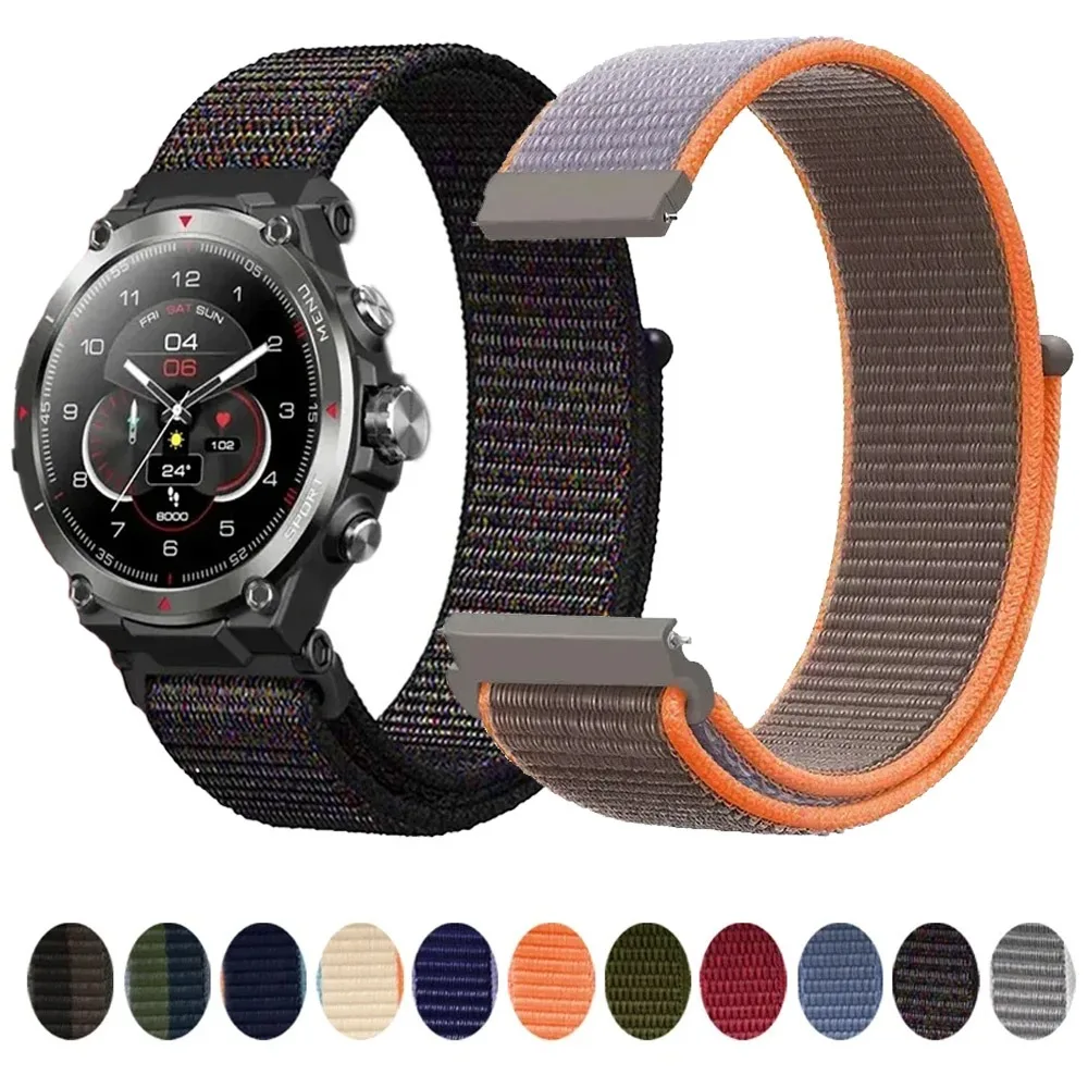 22mm Nylon Watch Strap - Durable and Stylish Replacement Bracelet