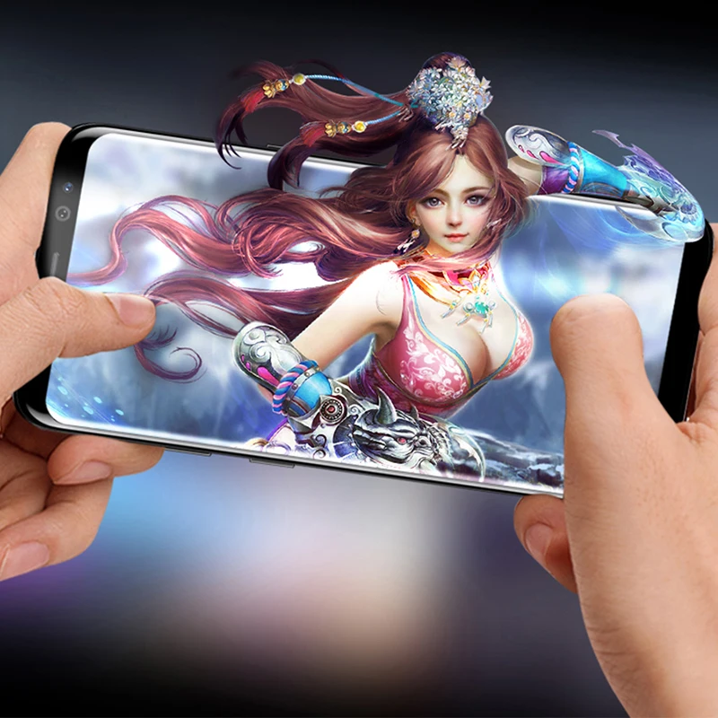 삼성 S23 S22 S21 S20 S10 S9 S8 울트라 플러스 전체 커버 화면 보호기에 대한 4PCS 곡선 유리 삼성 참고 20 울트라 10 9 프로