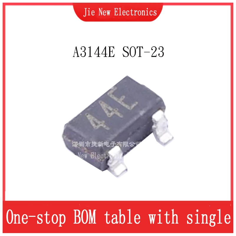 10/50PCS A3144E 44E Hall Effect Sensor Switch SMD Hall Element SOT23 ...