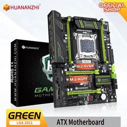 HUANANZHI X79 GREEN LGA 2011 XEON X79 Motherboard support Intel E5 2620 2640 2650 2680 2690 V1 V2 REG ECC DDR3 Memory nvme