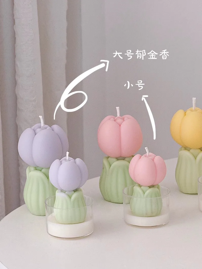Tulip Silicone Mold Valentine's Day Handmade Candle Molds for Candle Making silicone mold silicone candle mold aromatherapy candle mold silicone candle molds candle mold