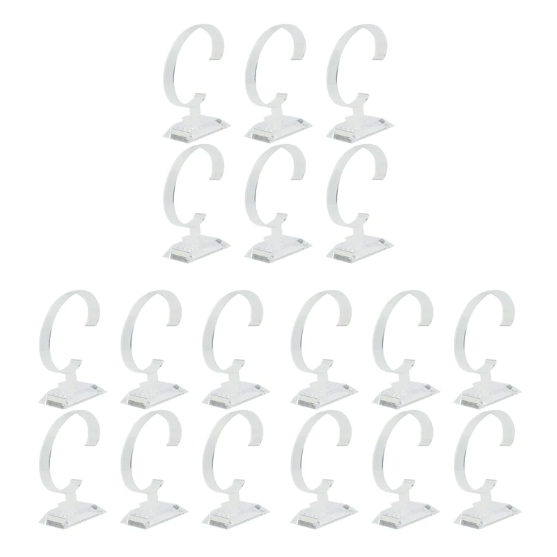

18 X Plastic Jewelry Bangle Cuff Bracelet Watch Display Stand Holder