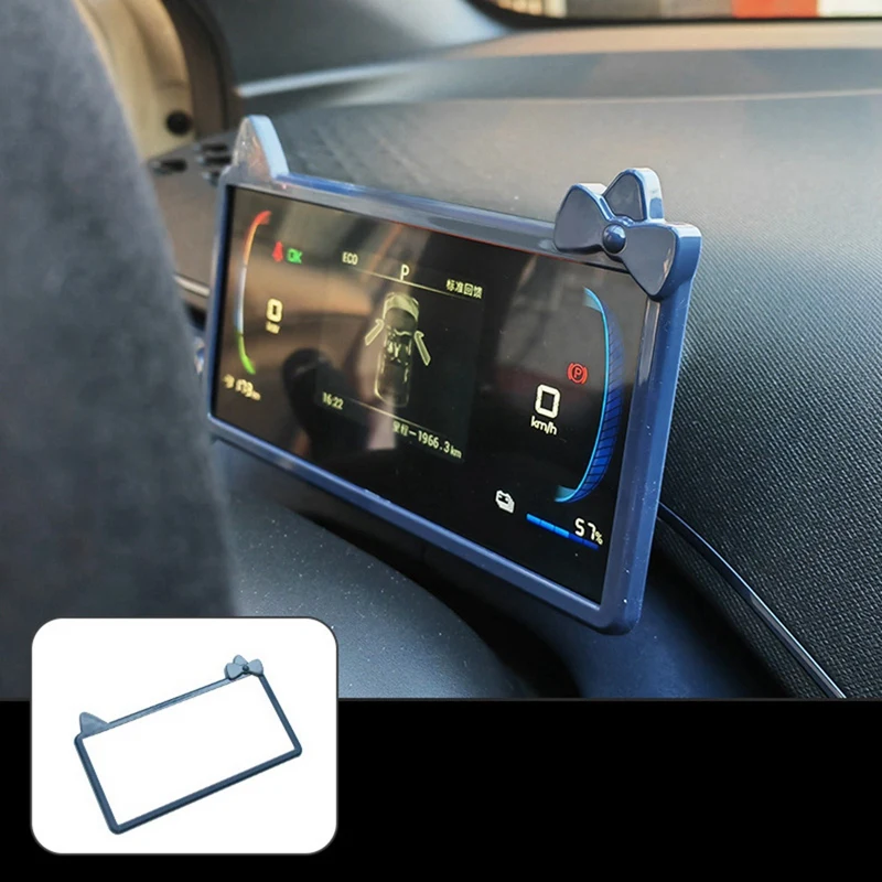 BYD 돌고래 미니 및 BYD 갈매기용 블루 자동차 계기판, 내비게이션 화면, 내부 거울 보호 프레임 트림, 3 개