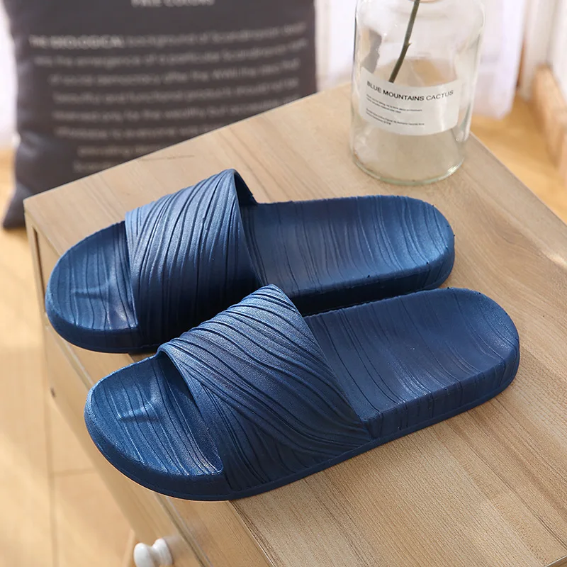 Home Slippers Women's Slippers Leisure Bathing Couple Shoes for Men Slippers Bathroom Slippers Anti Slip and Wear-resistant pure color fashion cool slippers lovers home with anti skid anti smelly bathroom women summer thick bottom cool slippers