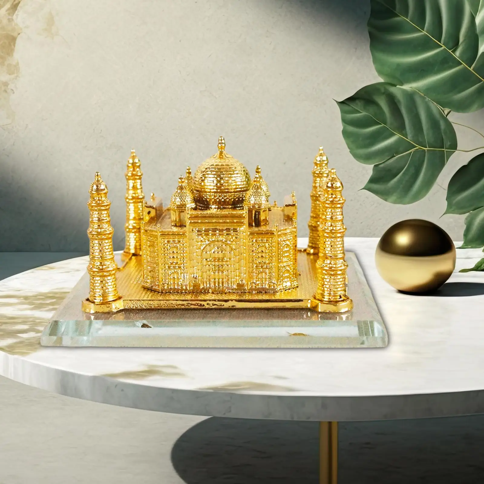 

Миниатюрная Строительная модель из сплава Тадж-Махал, сувенир для спальни, стильный декор