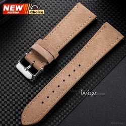 Premium Suede Watch Strap | Luxurious Vintage - Style Universal Replacement Wristband - 22mm (Beige)