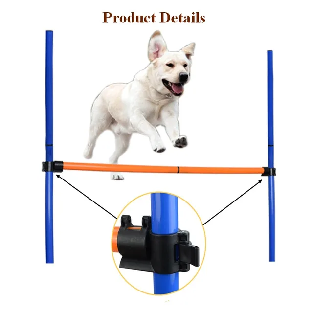 Set Addestramento Agilit&agrave; Per Cani VEVOR - 4 Ostacoli Regolabili Per Cuccioli