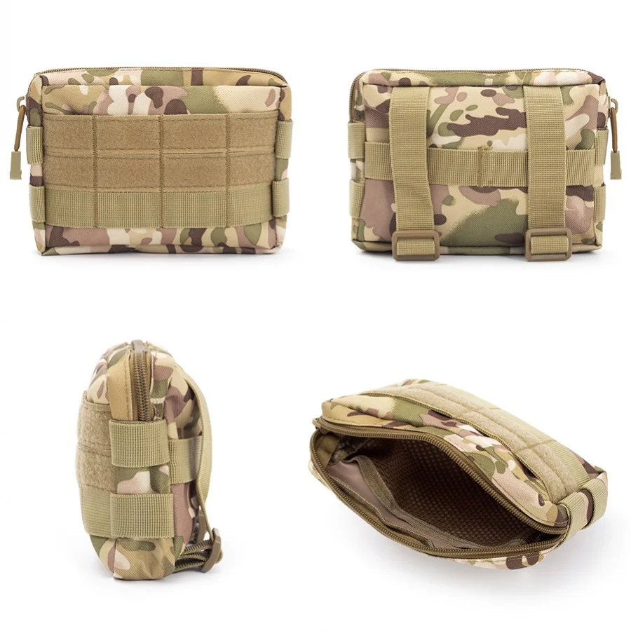 Military Molle EDC Tool Pouch Tactical Waist Pack Medical First Aid Bag Phone Holder Outdoor Camping Hunting Accessories Bags