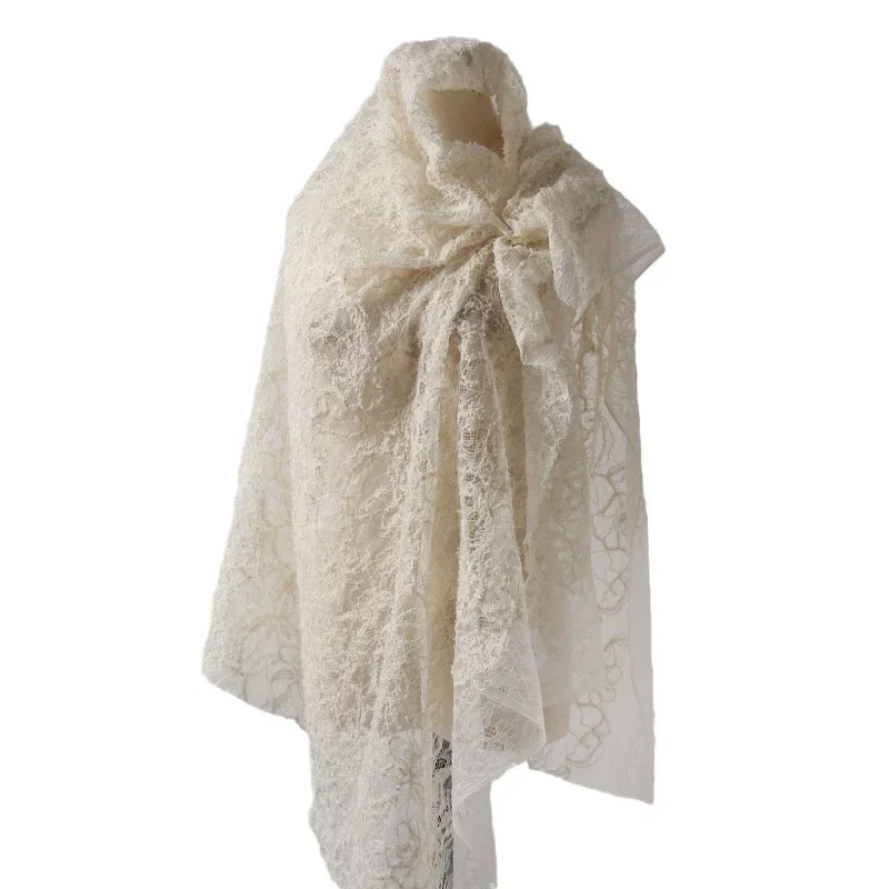 Luxury 3D Embroidered Mesh Fabric by the Meter - Fashion Designer's Choice