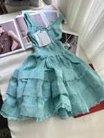 High-end New Short Dress Women's Summer French Style Exquisite Design Sense Niche Sleeveless Vest Stitching Dress 2024 - Image 6