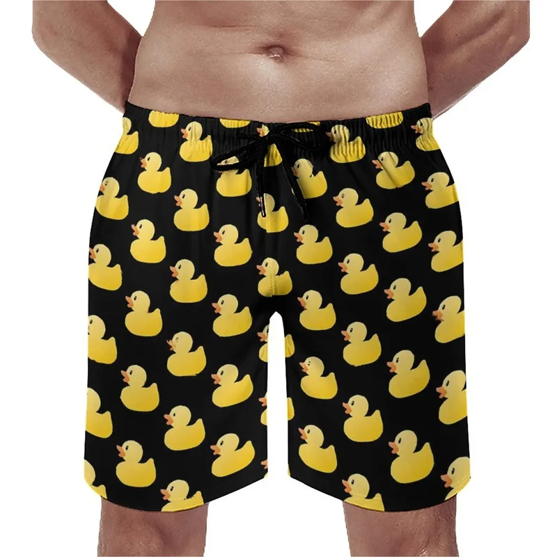 Summer New 3D Printed Cute Animal Yellow Duck Beach Shorts For Men Kid Funny Streetwear Swimming Trunks Fashion Cool Short Pants 3