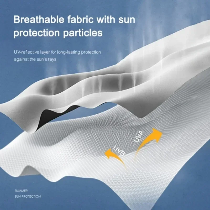 1Pair Ice Silk Arm Sleeves for Men & Women UV Sun Protection Breathable Outdoors Sports Workouts Lightweight Arm Sleeves