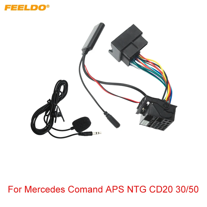 

Car 5.0 Bluetooth Module AUX-in Audio MP3 Music Adapter For Mercedes Comand APS NTG CD20 30/50 Stereo Wire Harness With Micphone