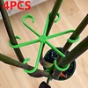 4pcs Climbing Houseplant Stem Supports, Plastic Plant Climbers Stem Holders Reusable Flower Plant Stakes Trellis Stem Hook Growt 3