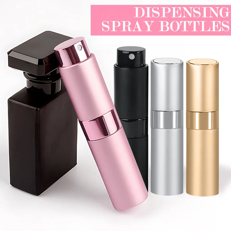 8ml Portable Perfume Bottle Travel Refillable Bottles Mini Perfume Atomizer Empty Glass Atomizer Travel Cosmetic Container