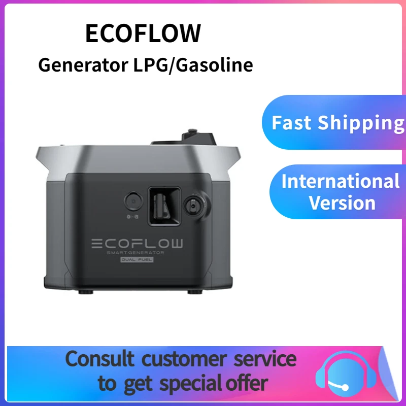 

Ecoflow smart generator dual fuel portable solar generator power station