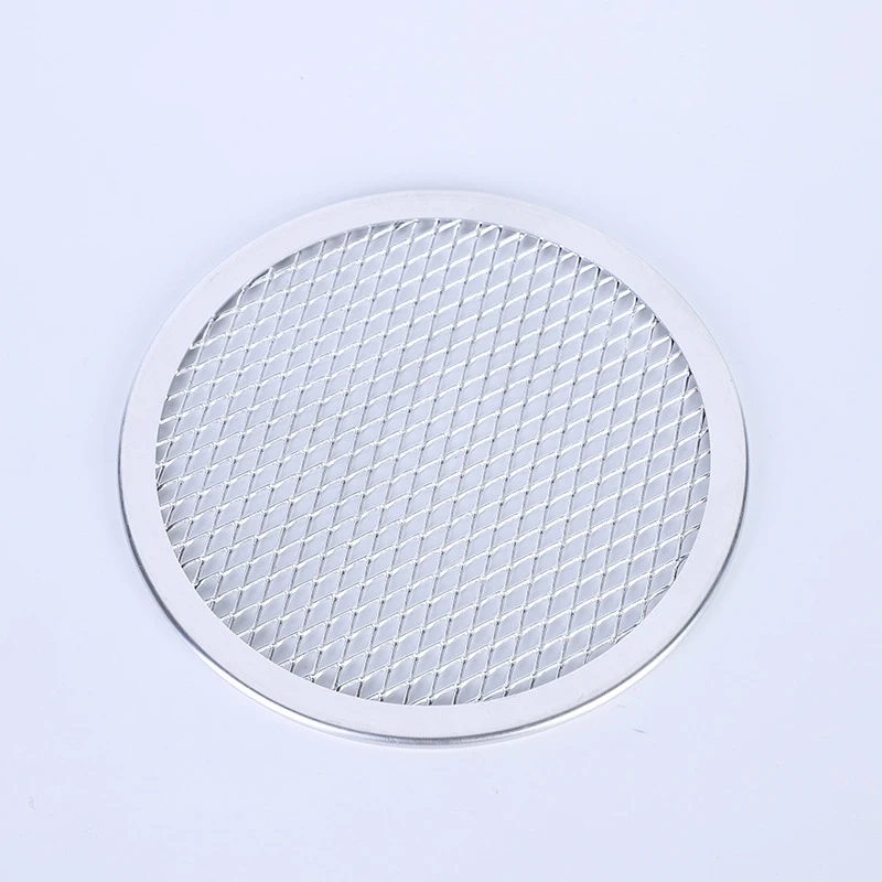 1 Stücke Aluminiumlegierung Pizzabschirm 12 Zoll Pizzapfanne mit Löchern Backablage für Ofen Home Restaurant Grill Backen