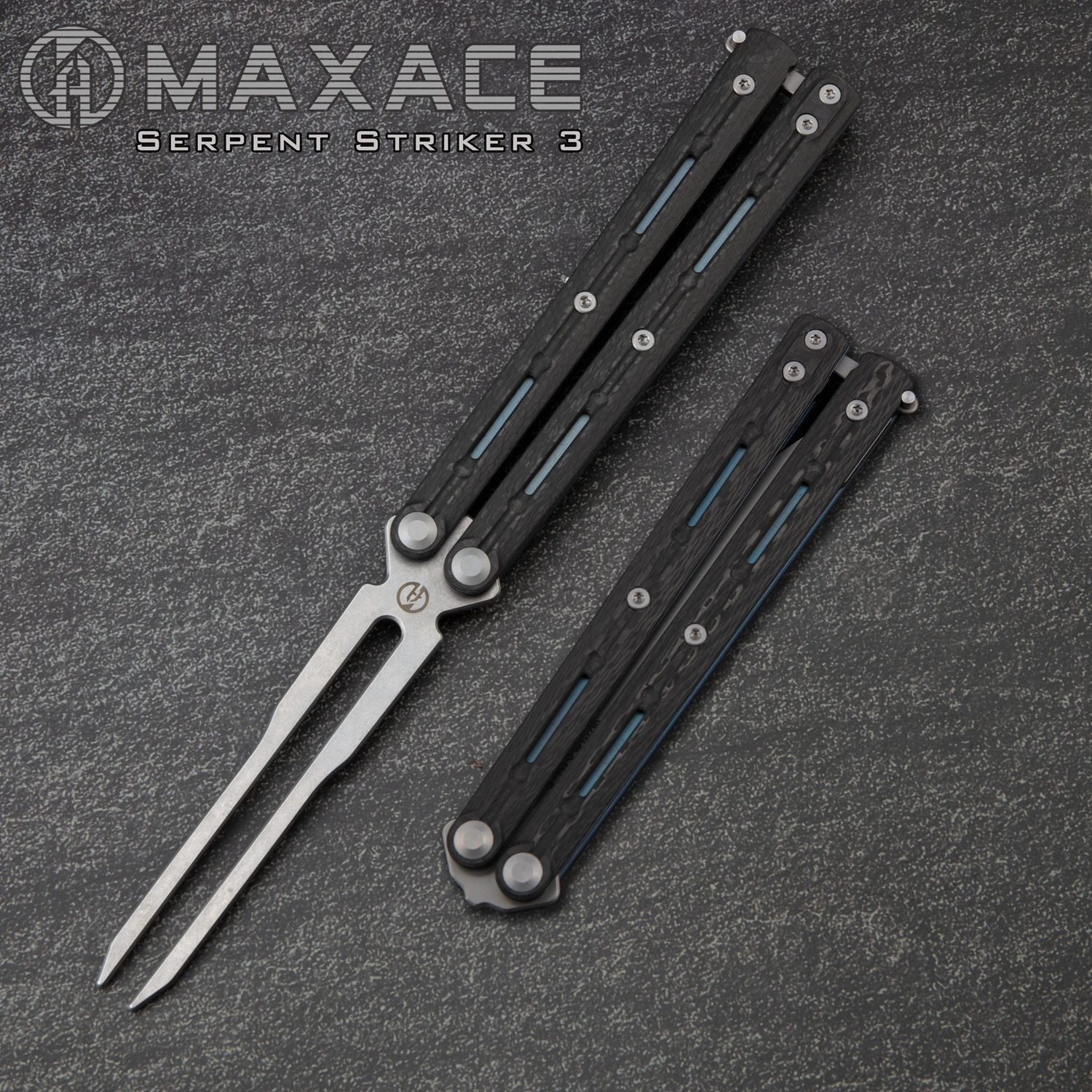 MaxaceSerpentStriker3ButterflyKnifeBalisongTrainerPocket
