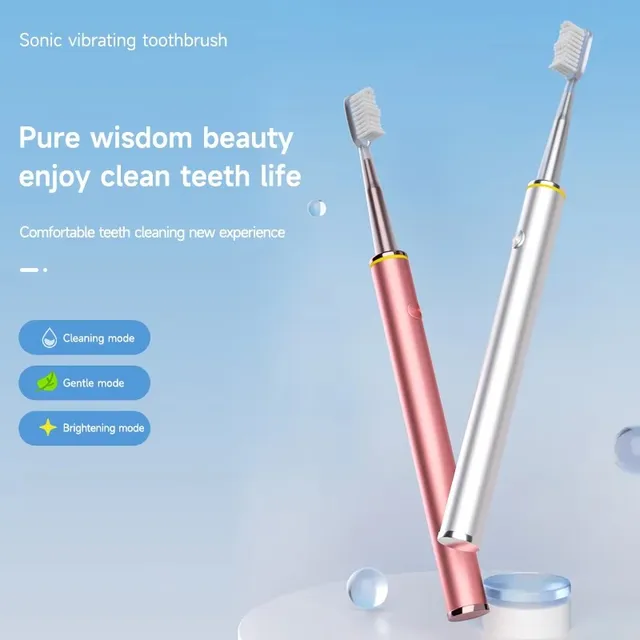 Electric Toothbrush Mental Thin Brush Body Specially for Women Pure Wisdom Beauty Soft DuPont Bristle 2