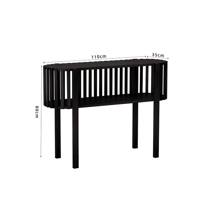 Tavoli consolle da ingresso Wabi Sabi Design minimalista Soggiorno Consolle portaoggetti Tavoli rustici semplici Mesa Consola Mobili per la casa - immagine 2