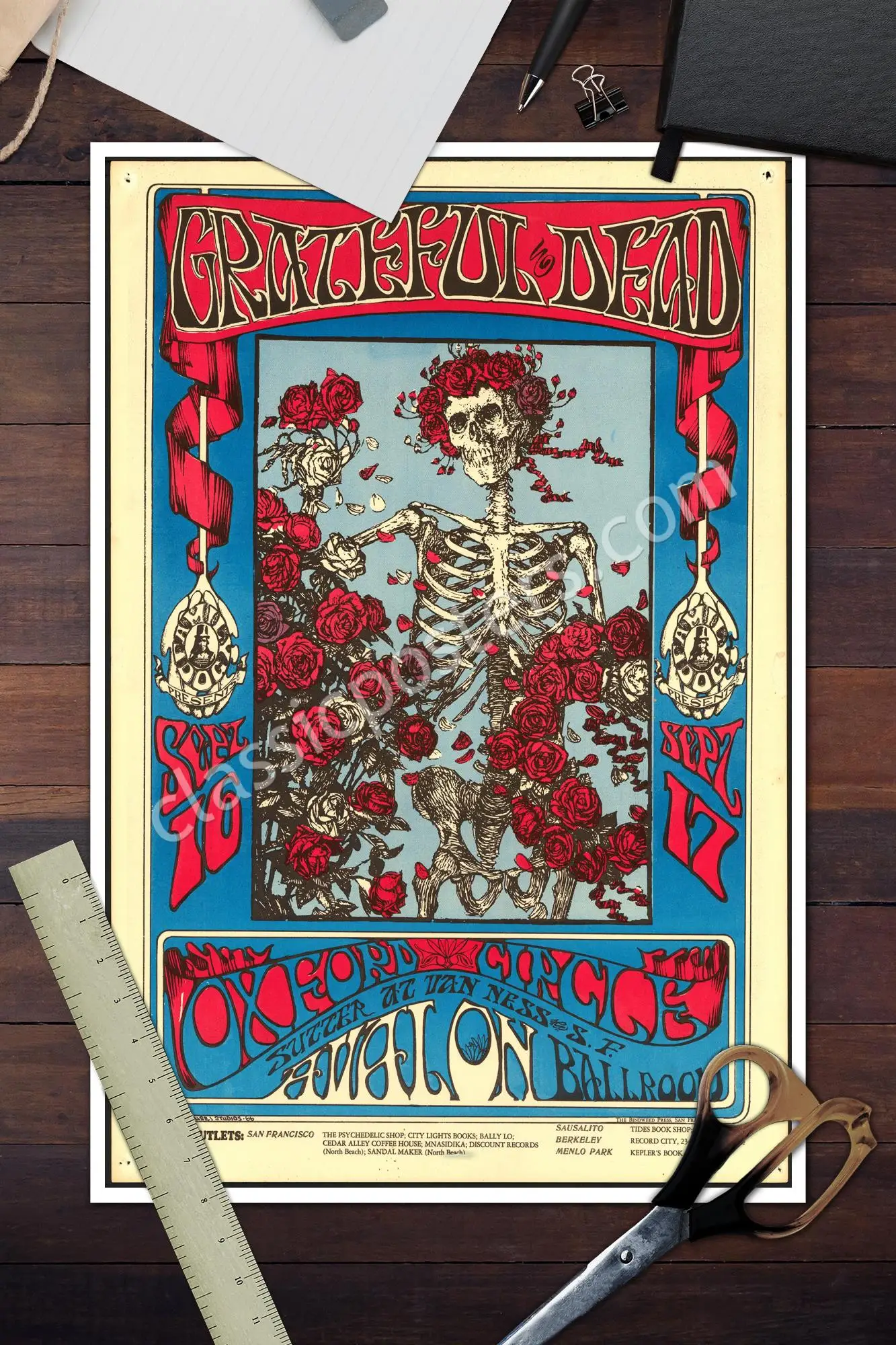Canvas wall art grateful dead poster decorative painting canvas poster wall art living room posters bedroom painting