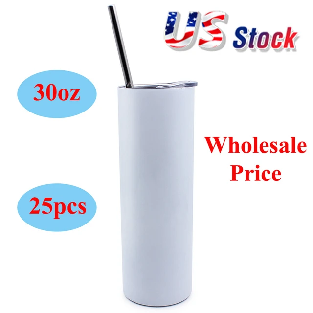 30 oz SUBLIMATION Stainless Steel Blank Insulated Sport Water