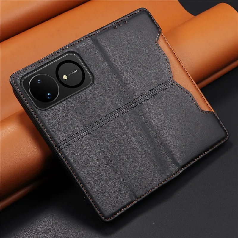 Luxury Magnetic Wallet Case Flip Cover with Book-Style Design and Protective Features