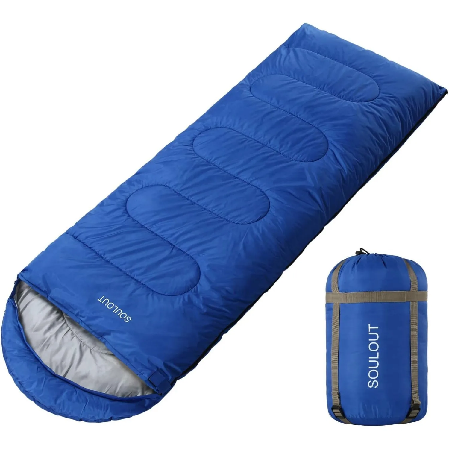

Sleeping Bag,3-4 Seasons Warm Cold Weather Lightweight, Portable, Waterproof Sleeping Bag with Compression Sack for Adults
