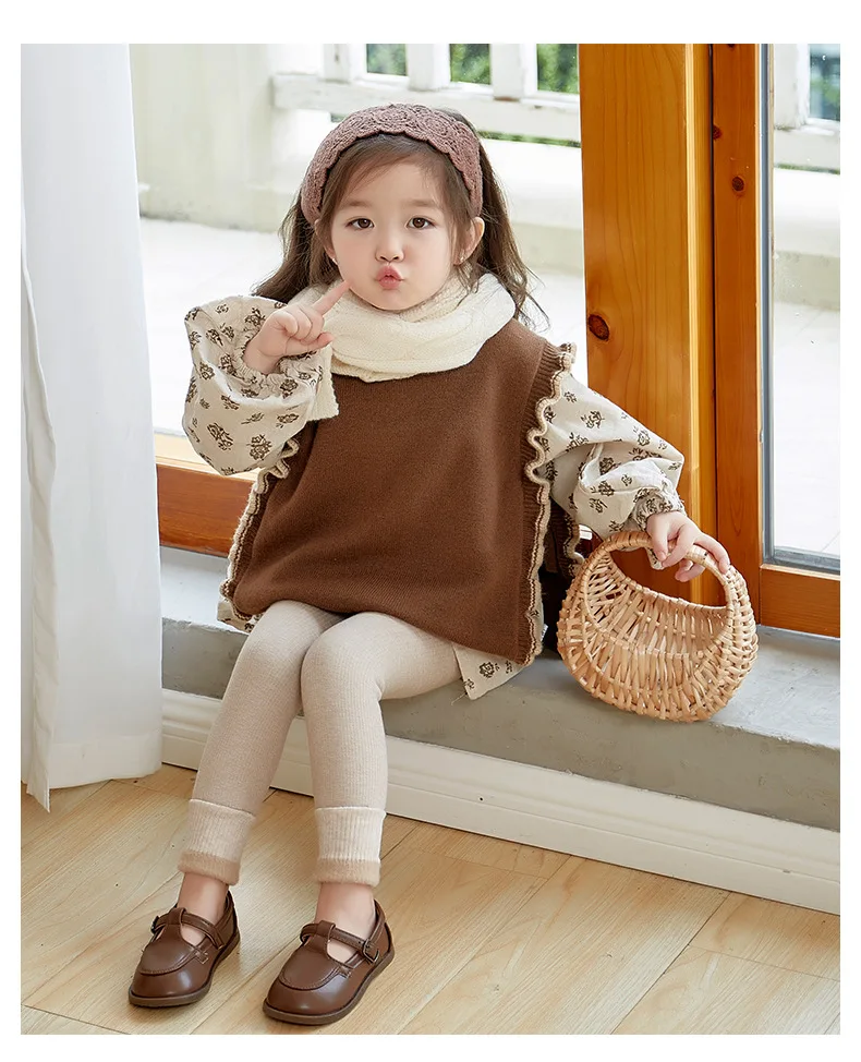 Kinder-Leggings, Winterhose mit extra Fleece, Kinder-Leggings für Mädchen, Hosen, Baby-Leggings für Mädchen – Detail 9