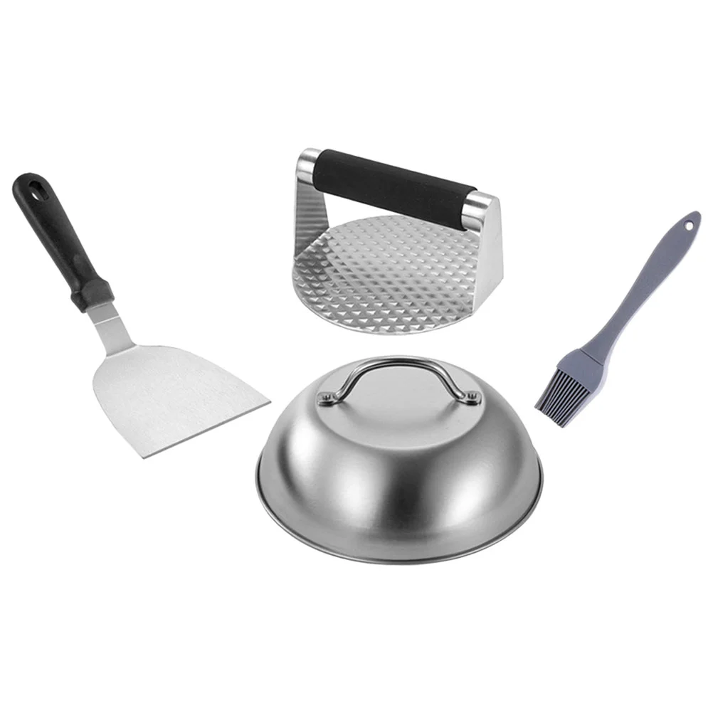 

Handle Burger Patty Press Burger Press Tool Metal Burger Shovel Metal Meat Press for Cooking