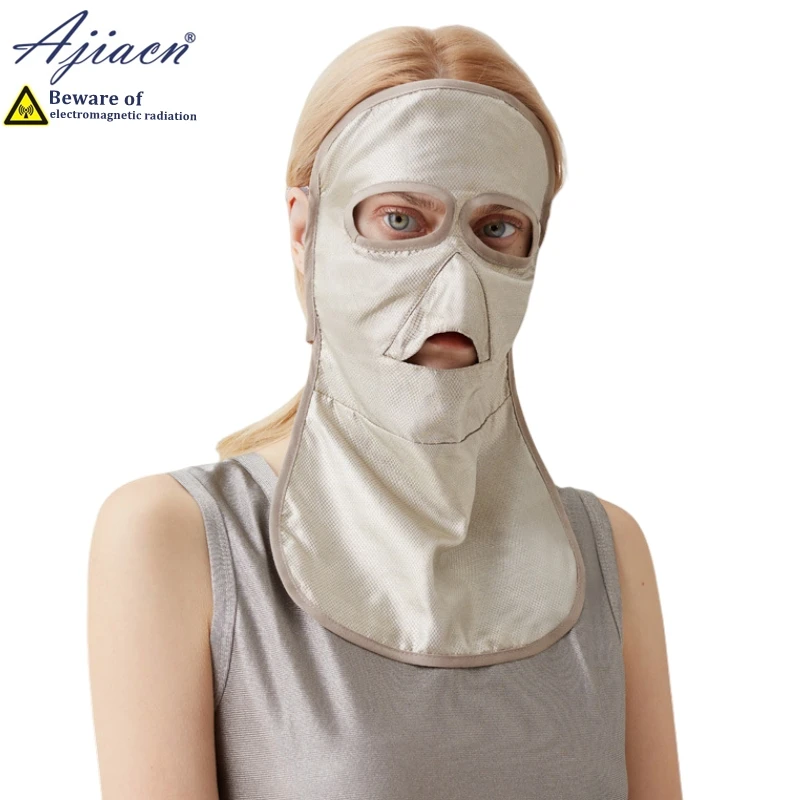 Recommend anti-radiation mulberry silk lining mask computer electromagnetic radiation shielding metal fiber or silver fiber mask
