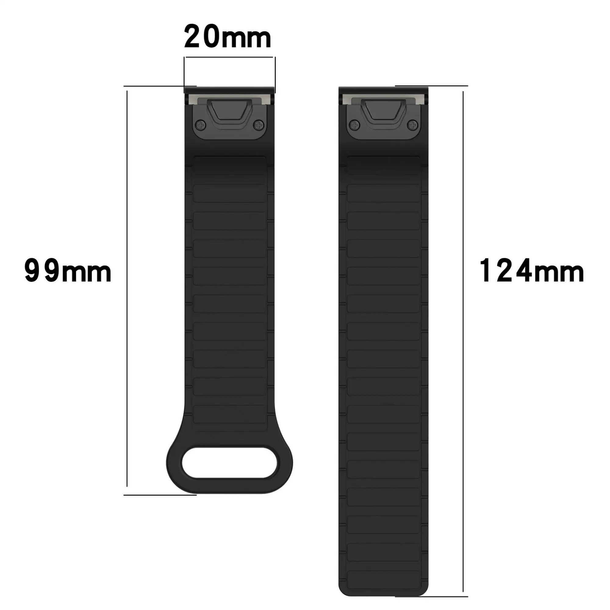 Silicone Magnetic QuickFit Bracelet Strap - Universal Fit