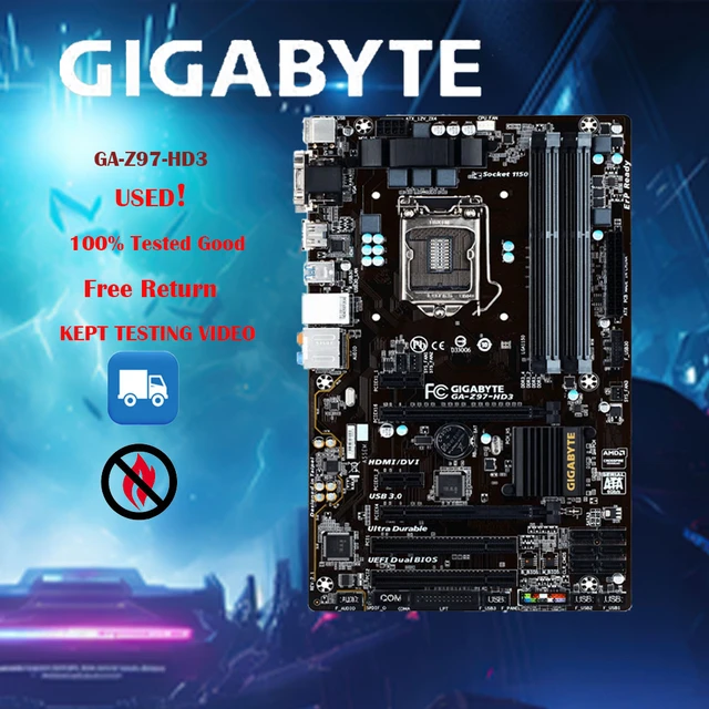 Used, Gigabyte Ga-z97-hd3 (rev 2.1) Motherboard Supports Intel 4th 5th Core  Processors - Motherboards - AliExpress