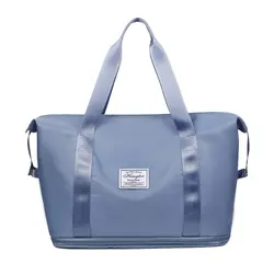 Large Capacity Waterproof Foldable Travel Bag & Organizer (Blue)