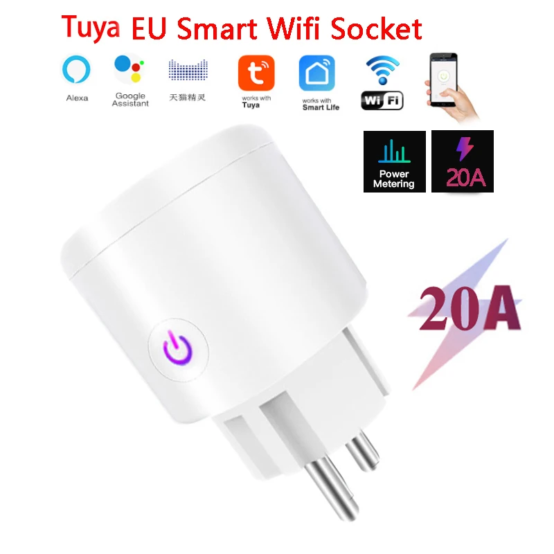 Умная розетка с поддержкой Wi-Fi и таймером 20 А |