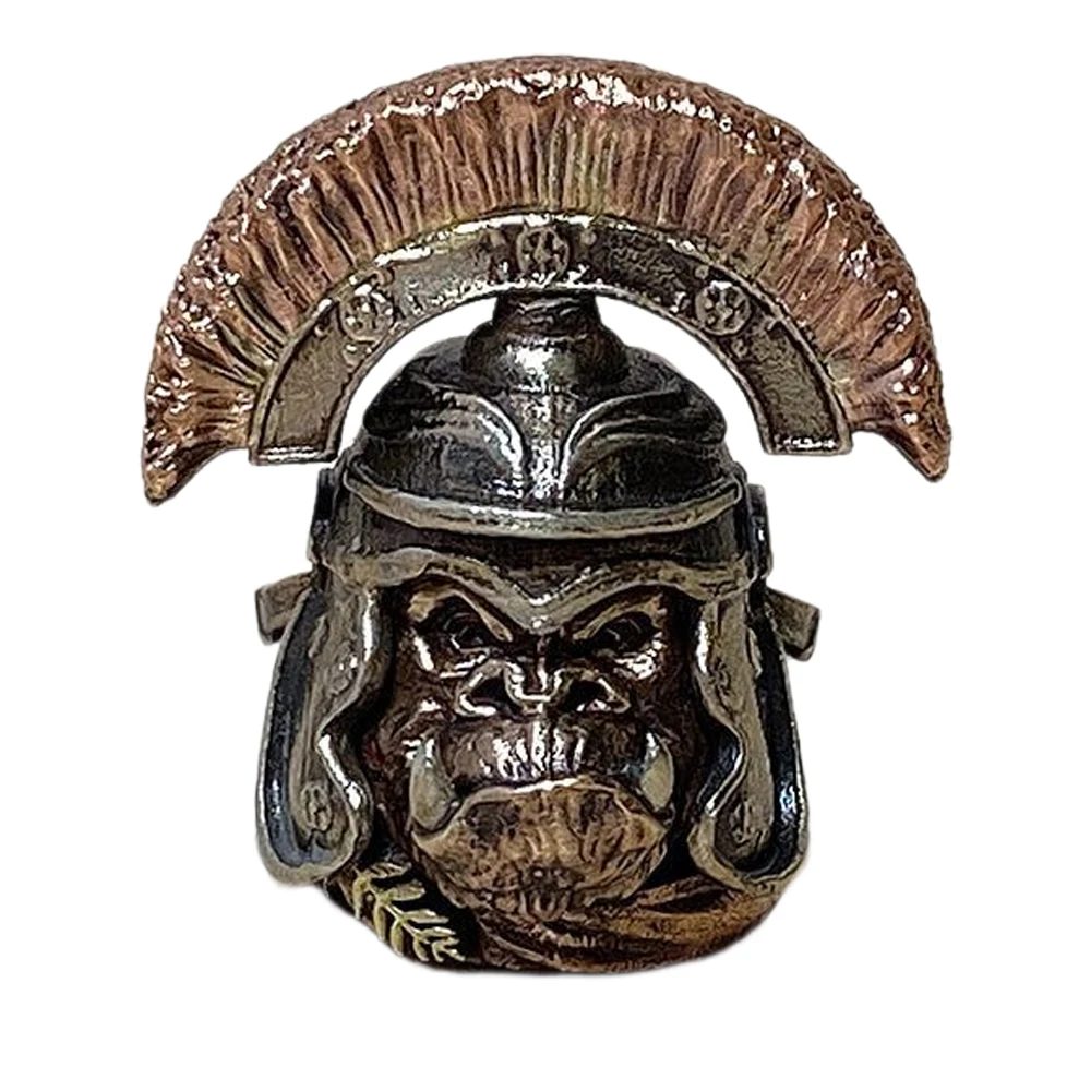 

White Brass Copper Centurion Skull Knife Beads EDC Wear Paracord Tools Lanyard Pendants Key Rings Zipper DIY Accessories