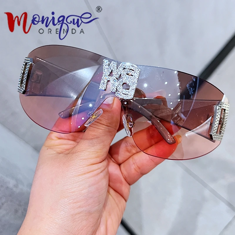 

Luxury Punk Sunglasses WANG Brand Designer Sun Glasses Men Fashion Shades Y2k Eyewear UV400 gafas de sol