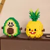Food styling, mini building block toys, fruit stacking, desktop decoration, collection, collage, cute models, Christmas gifts 5