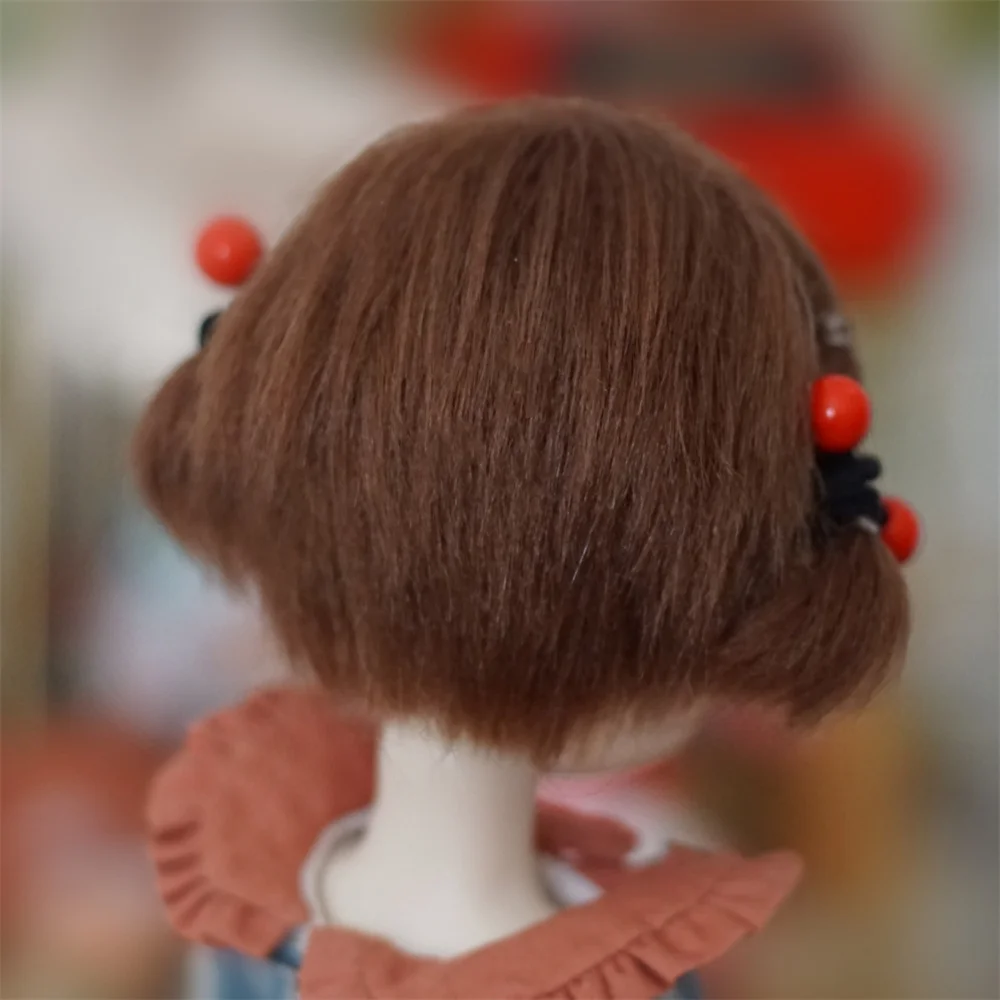 

Bjd big head nods huhu shouts qbaby Big head series, короткие искусственные волосы, двойной хвост