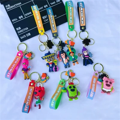 Anime 3D Cartoon Keychain Schoolbag Pendant Spike Nita Key Bag Decoration Collection Ornament Kids Toys Birthday Gift anime ornament